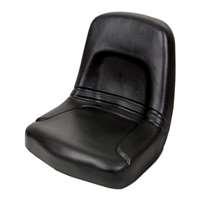 Concentric High-Back Steel Pan Seat, Black 15500-BK