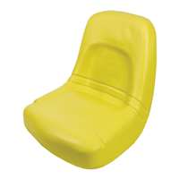 Concentric High-Back Steel Pan Seat, Yellow 15500-YE