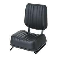 Concentric Universal 2 Piece Seat with Slides, Black 34000-BK