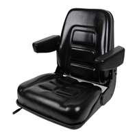 Concentric Universal Fold-Down Seat with Armrests, Black 35500-BK