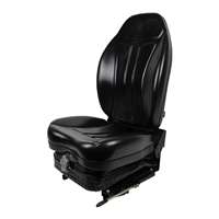 Concentric High-Back Seat with Integrated Suspension & Slides, No Arm Rests, Black 36010-BK