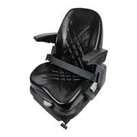 Concentric Premium Integrated Suspension Seat with Armrests 48055-BK