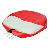 Concentric Universal Deluxe Pan Seat Cushion, Red/White 50300-RW