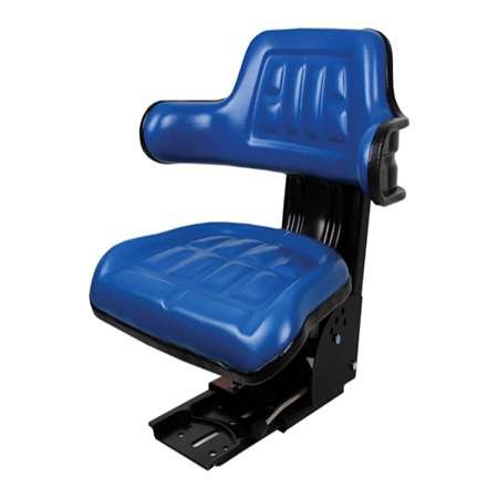 Concentric Universal Tractor Seat with Adjustable Suspension, Blue 51000-BL