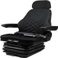 Concentric High Profile Seat with Heavy Duty Mechanical Suspension, Black 76020-BK