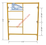 5'W x 6' 6"T Mason Frame (1-5/8" Ã˜)