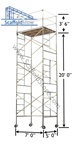 20' Rolling Scaffold Tower