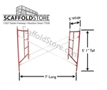 5'W x 5'1"T x 7'L Waco Mason Frame Scaffold Set