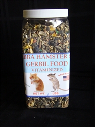 ABBA HAMSTER & GERBIL FOOD 2.75# JAR UPC 7575560133008