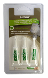 ALZOO NATURAL FLEA & TICK SPOT-ON CATS UPC 03420900111908