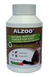 ALZOO NATURAL FLEA & TICK POWDER - CAT UPC 03420900113032