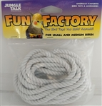 JUNGLE TALK FUN FACTORY 3/16" X 10' COTTON ROPE - SM & MD BIRDS UPC 728741260209