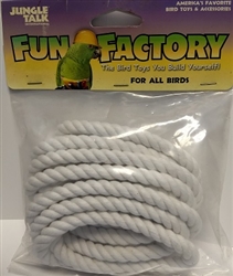 JUNGLE TALK FUN FACTORY 1/4" X 10' COTTON ROPE - ALL BIRDS UPC 728741270208