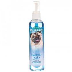 BIO GROOM SUPER BLUE RINSELESS SHAMPOO 8 OZ.  UPC 021653204089