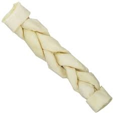 CPS PRODUCTS 6-7â€ WHITE BRAIDED RAWHIDE STICK