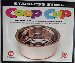 IMS STAINLESS STEEL COOP CUP W HOOKS 96 OZ. UPC 768303041358