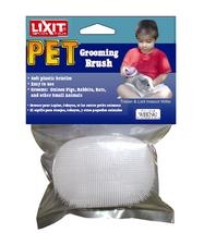 LIXIT SMALL ANIMAL GROOMING BRUSH WITH SOFT PLASTIC BRISTLES