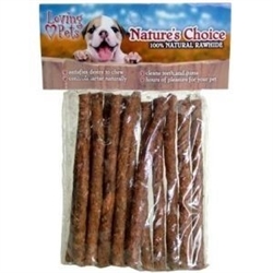 LOVING PETS PRODUCTS NATURE'S CHOICE 15 PK CHICKEN BBQ MUNCHY STICKS UPC 842982064027