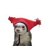 MARSHALL PET PRODUCTS FERRET TASSEL HAT RED OR BLUE