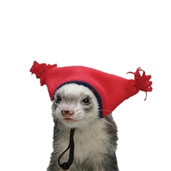 MARSHALL PET PRODUCTS FERRET TASSEL HAT RED OR BLUE