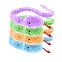 MULTIPET SLITHERBEE SNAKE 67â€ ASSORTED COLORS