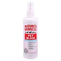 NATURE'S MIRACLE PET BLOCK REPELLENT SPRAY 16 OZ. UPC 018065057686