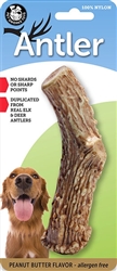 PET QWERKS LARGE PEANUT BUTTER ANTLER  UPC 890035004896