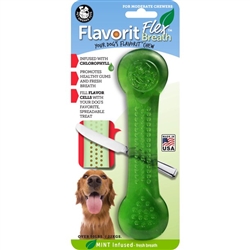 PET QWERKS FLAVORIT X-LARGE BREATH/MINT NYLON FLEX BONE  UPC 890035005299