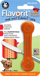 PET QWERKS FLAVORIT SMALL SWEET POTATO NYLON BONE  UPC 890035006586