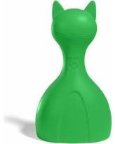 SAFEMADE PET PRODUCTS TREAT DISPENSER GIMME KITTY MEDIUM GREEN UPC 816555011060