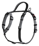 THE COMPANY OF ANIMALS BLACK / GRAY LARGE HALTI WALKING HARNESS (CHEST 26" - 30")  UPC 886284173216