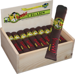 YEOWWW! CATNIP 24 BROWN CIGARS BIRCH WOOD BOX
