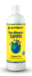 ** OUT OF STOCK **EARTHBATH HYPO-ALLERGENIC TEARLESS SHAMPOO, FRAGRANCE FREE 16 OZ.  UPC 602644020514