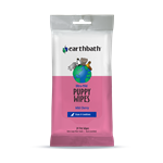 EARTHBATH TRAVEL SOFTPACK GROOMING WIPE FOR PUPPY WITH AWAPUHI CHERRY ESSENCE 30 CT RE-SEALABLE POUCH UPC 602644022280