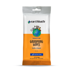 EARTHBATH TRAVEL SOFTPACK GROOMING WIPE, OATMEAL & ALOE, VANILLA & ALMOND 30 CT RE-SEALABLE POUCH UPC 6026440223362