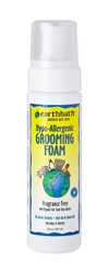 EARTHBATH WATERLESS GROOMING FOAM FOR DOGS/PUPPIES HYPO-ALLERGENIC/FRAGRANCE FREE 8 OZ. PUMP UPC 602644028039
