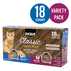 EVOLVE CLASSIC CRAFTED MEALS VARIETY PACK - CHICKEN RECIPE & LIVER