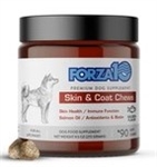 FORZA10 SKIN & COAT SUPPLEMENT SOFT CHEWS FOR DOGS 9.5 OZ. JAR UPC 860009906464