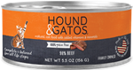 HOUND & GATOS CAT BEEF 24 5.5 OZ CANS UPC 10787108005997