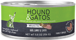 HOUND & GATOS CAT LAMB & LIVER 24 5.5 OZ CANS UPC 10787108006055