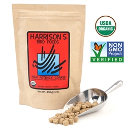 ** OUT OF STOCK **HARRISON'S BIRD FOOD HIGH POTENCY FORMULA COURSE GRIND 1 LB.  UPC 086011500012