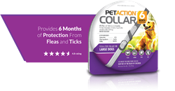 PET IQ PET ACTION PLUS 6 MONTH COLLAR LARGE DOG (OVER 20 LBS) 3/PK UPC 818145015274