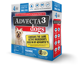 PET IQ ADVECTA 3 SMALL DOG (5-10 LBS) 4 DOSES 3/PK UPC 818145016813