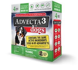 PET IQ ADVECTA 3 MEDIUM DOG (11-20 LBS) 4 DOSES 3/PK UPC 818145016820