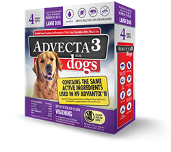 PET IQ ADVECTA 3 LARGE DOG (21-55 LBS) 4 DOSES 3/PK UPC 818145016837