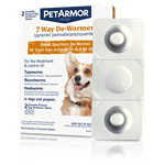 PET IQ PETARMOR 7 WAY DE-WORMER SM DOG 2 CT IN TRAYS 6/PK UPC 73091052620