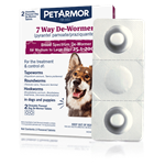 PET IQ PETARMOR 7 WAY DE-WORMER LG DOG 2CT - IN TRAYS 6/PK UPC 73091052637