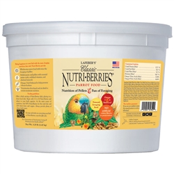 LAFEBER PARROT CLASSIC NUTRI-BERRIES 3.25 LB. BUCKET UPC 41054816520