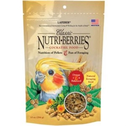 ** OUT OF STOCK **LAFEBER COCKATIEL CLASSIC NUTRI-BERRIES 10 OZ. BAG UPC 41054817404