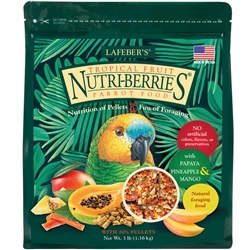 LAFEBER TROPICAL FRUIT NUTRI-BERRIES (PARROT) 3 LB. BAG UPC 41054826529